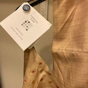 Beige Tussar Scarf